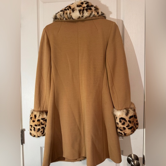 LilliAnn Fashions Vintage 60's Coat- Genuine Rabbit fur leopard print Coat S/M - Picture 7 of 11